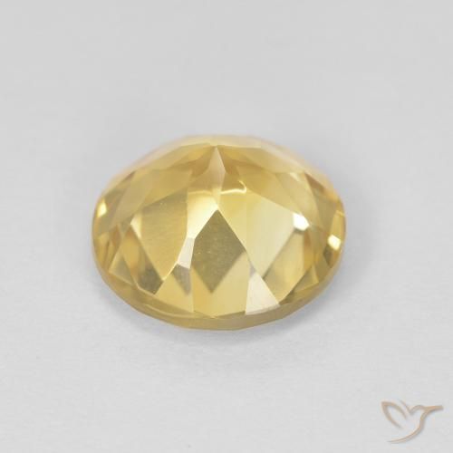 1.69克拉天然黄水晶，圆形的，VVS