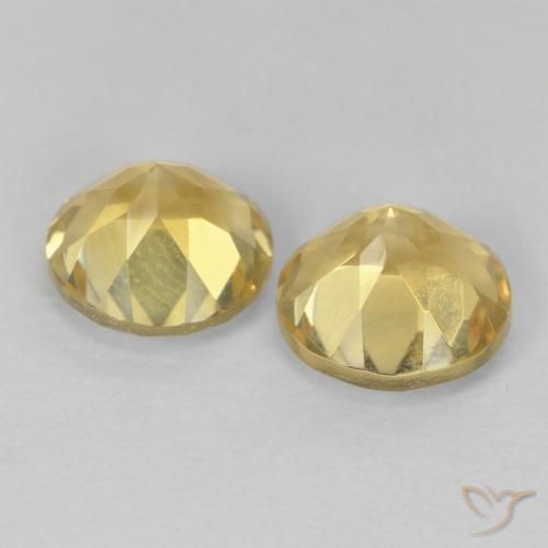 2.39克拉天然黄水晶，圆形的，VVS-VS