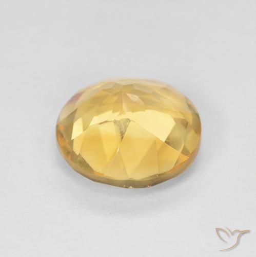 1.73克拉天然黄水晶，圆形的，VVS-VS