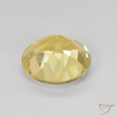 1.82克拉天然黄水晶，圆形的，VVS