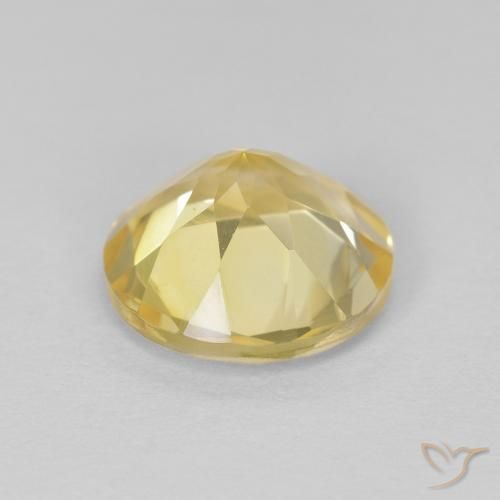 1.60克拉天然黄水晶，圆形的，VVS