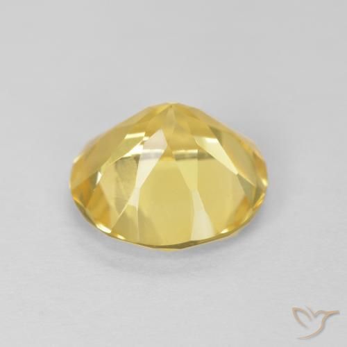 1.57克拉天然黄水晶，圆形的，VVS