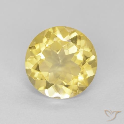 1.67ct 天然 托斯卡纳黄 黄水晶, 圆形的, VVS