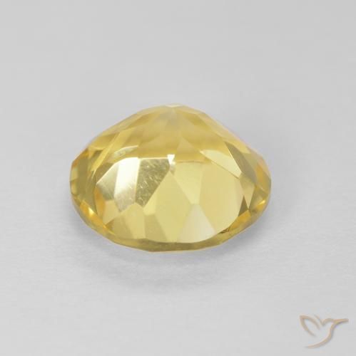 1.67克拉天然黄水晶，圆形的，VVS