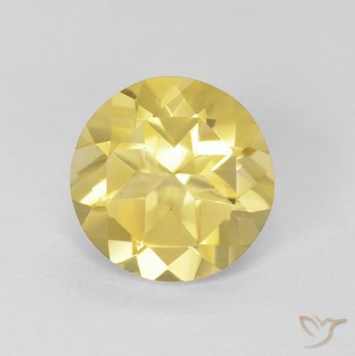 1.66ct 天然 托斯卡纳黄 黄水晶, 圆形的, VVS