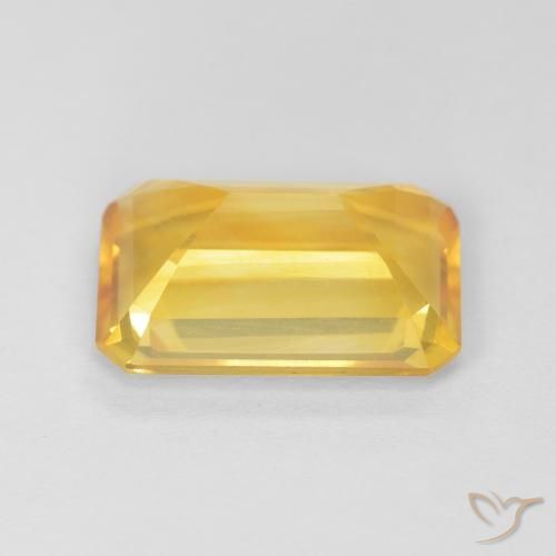 3.45克拉天然黄水晶，八边形，VVS-VS