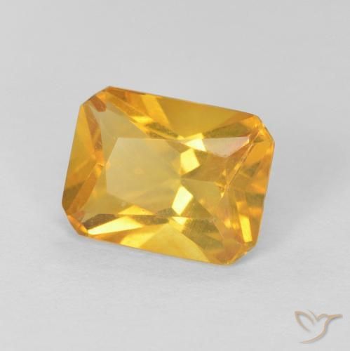 1.28克拉天然黄水晶，八边形，VVS-VS
