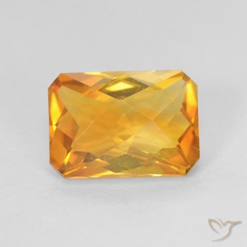 2.52克拉天然黄水晶，八边形，VVS