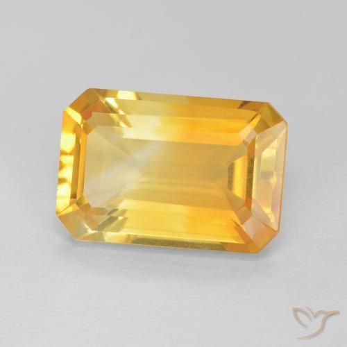 3.70克拉天然黄水晶，八边形，VVS-VS