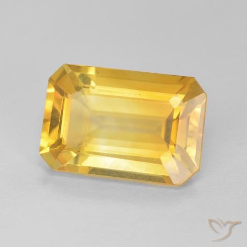 3.80克拉天然黄水晶，八边形，VVS-VS
