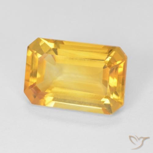 3.91克拉天然黄水晶，八边形，VVS