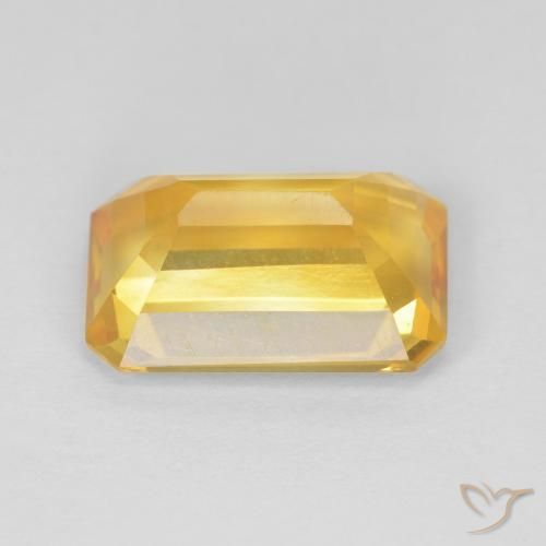 3.91克拉天然黄水晶，八边形，VVS