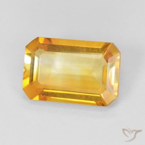 3.37克拉天然黄水晶，八边形，VVS
