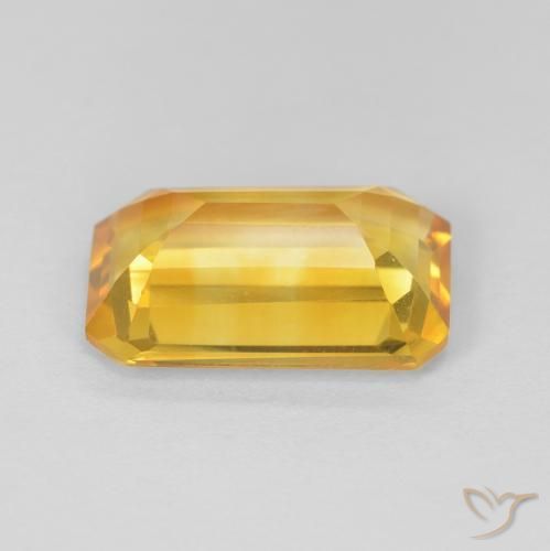 3.37克拉天然黄水晶，八边形，VVS
