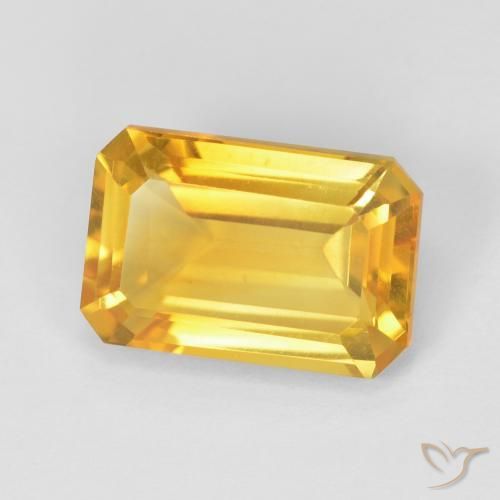 3.81克拉天然黄水晶，八边形，VVS