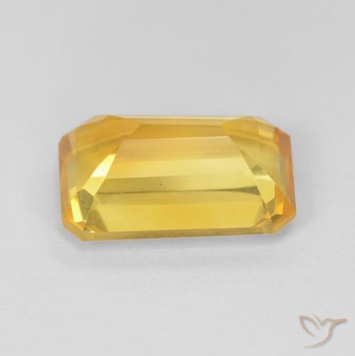 3.81克拉天然黄水晶，八边形，VVS