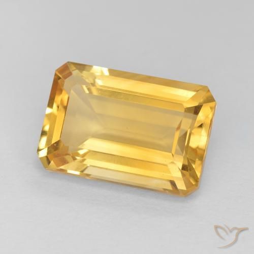 4.10克拉天然黄水晶，八边形，VVS