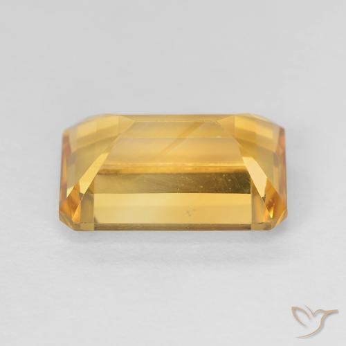 4.10克拉天然黄水晶，八边形，VVS