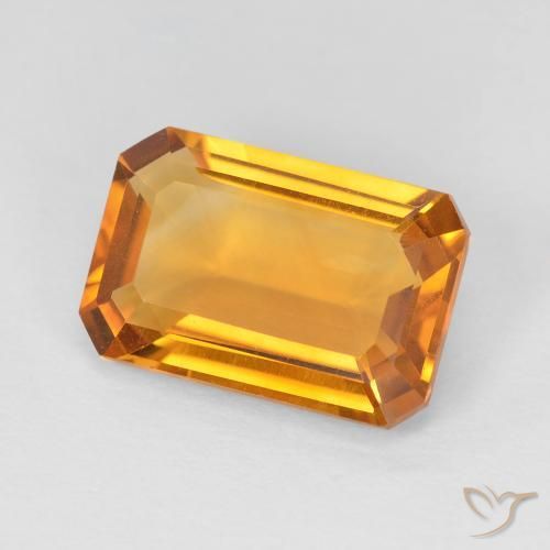 3.50克拉天然黄水晶，八边形，VVS