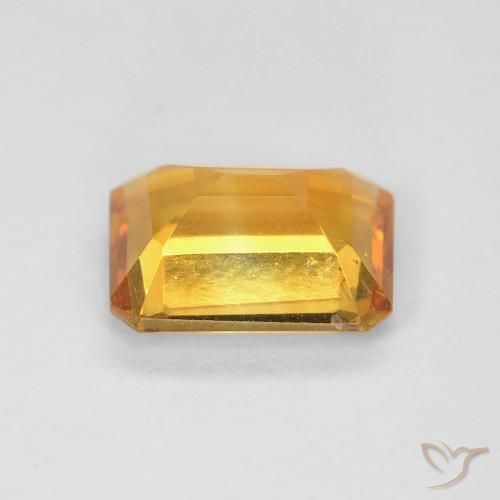 1.25克拉天然黄水晶，八边形，VS