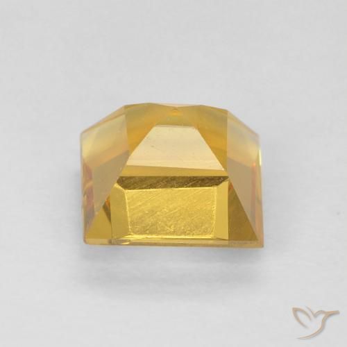 0.90克拉天然黄水晶，正方形，VS