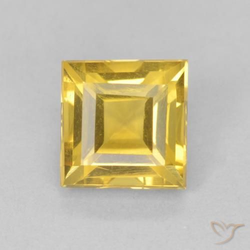 1.07ct 天然 中金 黄水晶, 正方形, VS