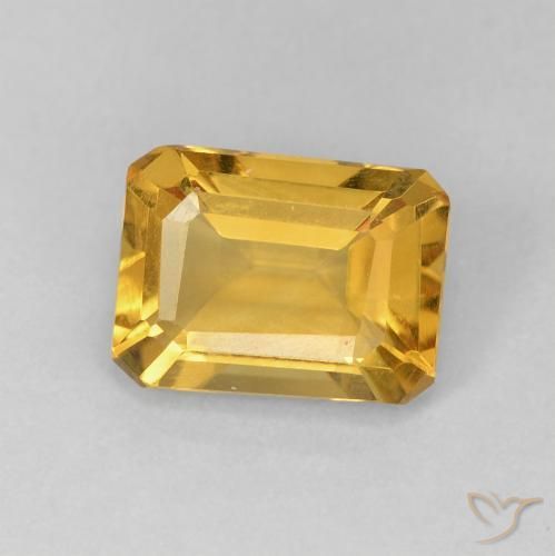 1.31克拉天然黄水晶，八边形，VVS