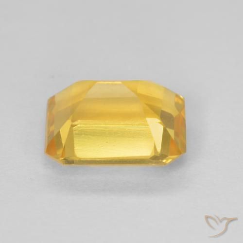 1.25克拉天然黄水晶，八边形，VVS-VS
