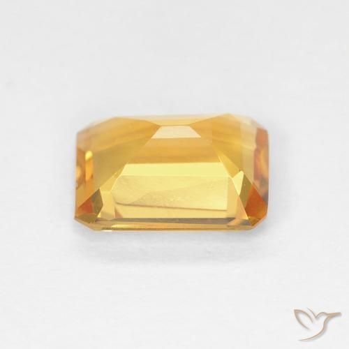 1.23克拉天然黄水晶，八边形，VVS