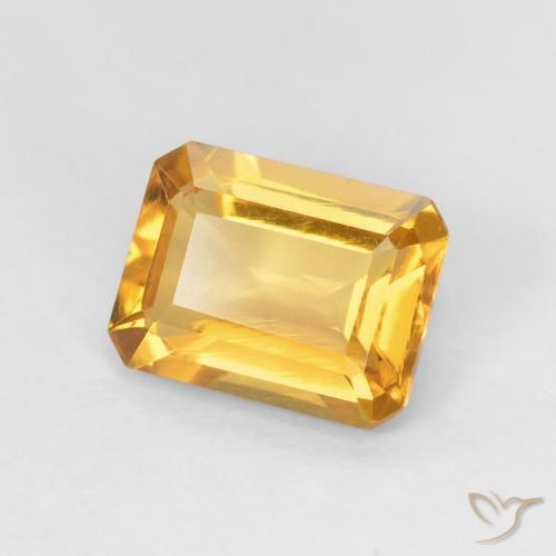 1.33克拉天然黄水晶，八边形，VVS