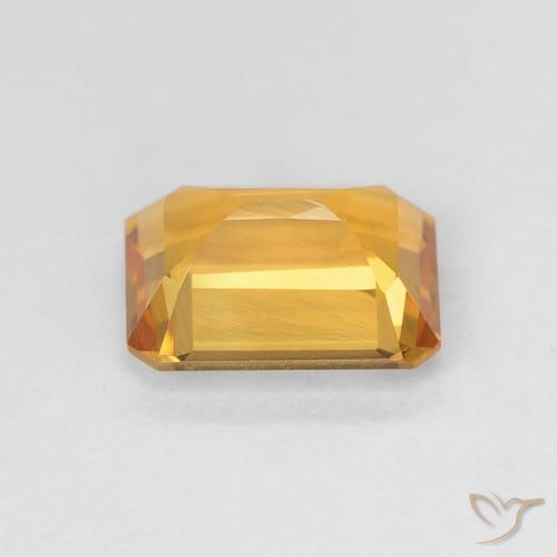 1.33克拉天然黄水晶，八边形，VVS