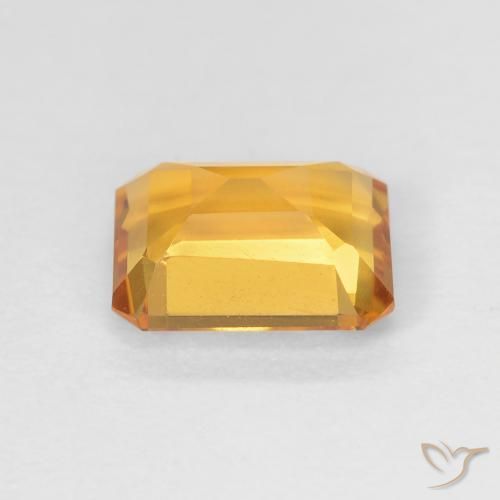 1.37克拉天然黄水晶，八边形，VVS