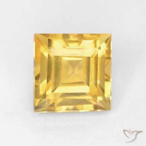 1.06ct 天然 金色 黄水晶, 正方形, VVS-VS