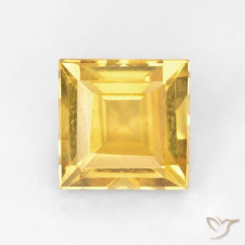 1.05ct 天然 金色 黄水晶, 正方形, VVS-VS