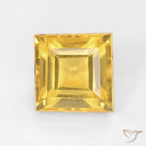 1.10ct 天然 中金 黄水晶, 正方形, VVS-VS