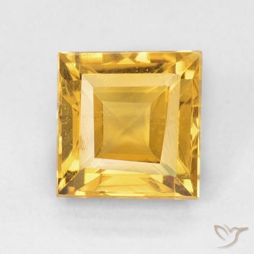 1.06ct 天然 中金 黄水晶, 正方形, VS