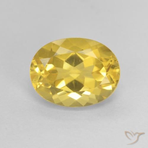1.93ct 天然 金橙色 黄水晶, 椭圆形, VVS-VS