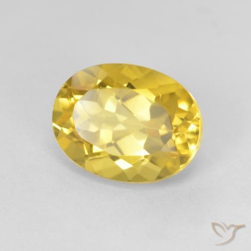 1.93克拉天然黄水晶，椭圆形，VVS-VS