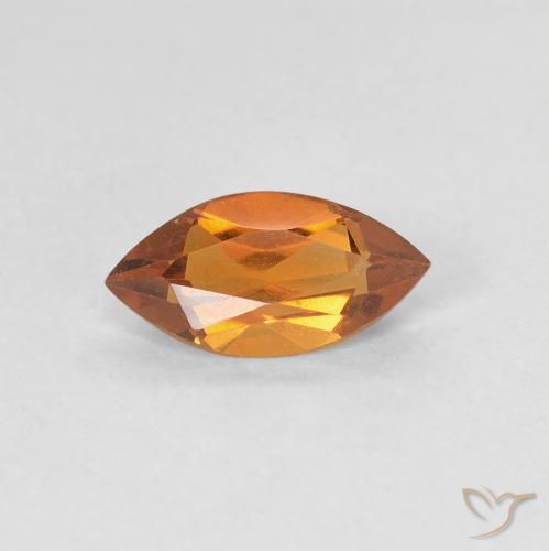 0.53ct 天然 中橙 黄水晶, 榄尖形, VVS-VS