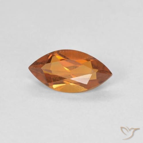 0.53克拉天然黄水晶，榄尖形，VVS-VS