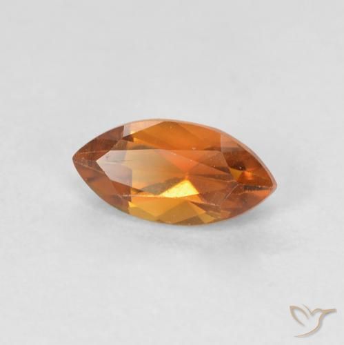 0.66克拉天然黄水晶，榄尖形，VVS-VS