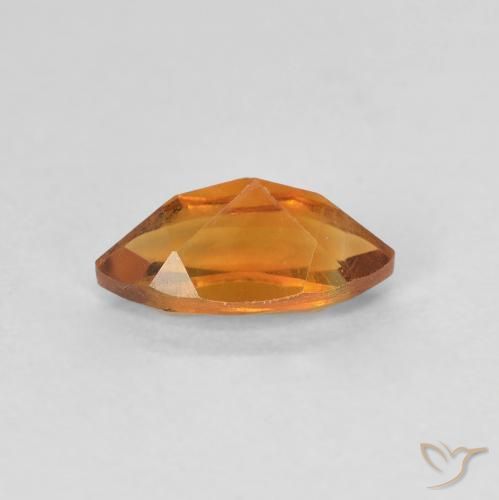 0.66克拉天然黄水晶，榄尖形，VVS-VS