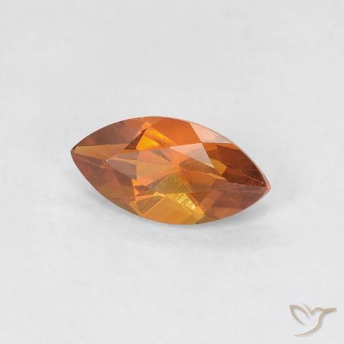0.56克拉天然黄水晶，榄尖形，VVS-VS
