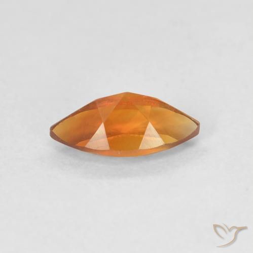 0.56克拉天然黄水晶，榄尖形，VVS-VS