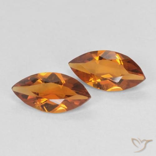 1.00克拉天然黄水晶，榄尖形，VVS-VS