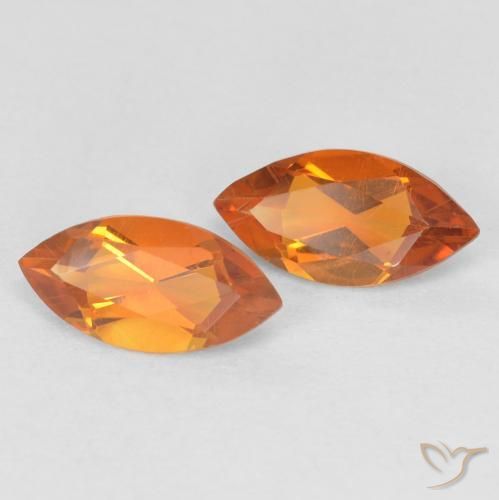 0.87克拉天然黄水晶，榄尖形，VVS-VS