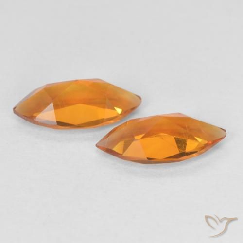 0.87克拉天然黄水晶，榄尖形，VVS-VS