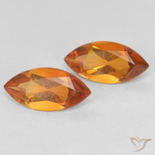 0.86克拉天然黄水晶，榄尖形，VS