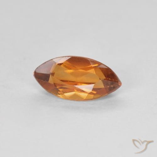 0.58克拉天然黄水晶，榄尖形，VVS-VS