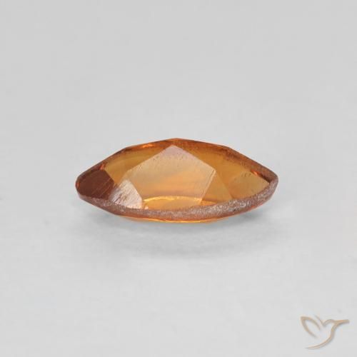 0.58克拉天然黄水晶，榄尖形，VVS-VS